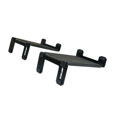 Immagine di Quik Lok MST/002 Coppia di Supporti Speaker Desktop, In Acciao, Spessore Piastra 3 mm, Colore Nero