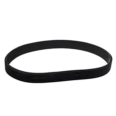 Immagine di YINETTECH cinghia di trasmissione in gomma nera per tosaerba 7PJ437, larghezza 16,4 mm, circonferenza 437 dentata ad anello chiuso, compatibile con Spear &amp; Jackson S1334ER
