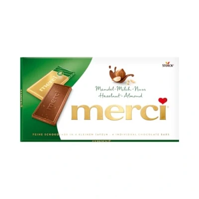 Immagine di Merci dado latte di mandorla, 4 bar mini cioccolato 100gr [Misc.]