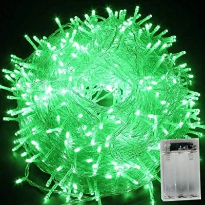 Immagine di HULX Luci di Stringa Fata Albero, 10m 80LED Natale a LED Scintillanti Albero Batteria (Verde)