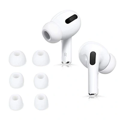 Immagine di kwmobile 6x Auricolari di ricambio compatibile con Apple Airpods Pro 2 / 1 Gommini sostitutivi in Silicone 3 Misure bianco