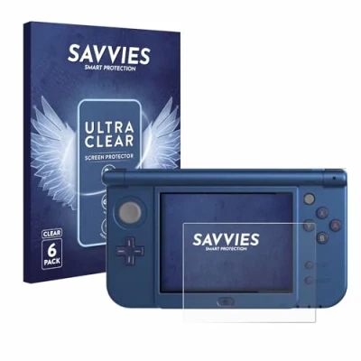 Immagine di savvies (6 Pezzi Pellicola Protettiva per Nintendo New 3DS XL (Display inferiore) Protezione Schermo Trasparente