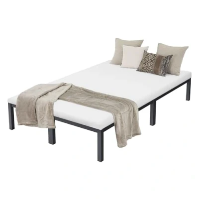 Immagine di ML Design Telaio con Rete a Doghe Singola Supporto Struttura in Acciaio Inossidabile Materasso Camera da Letto Misura 120 x 200 cm Una Piazza Spazio di Archiviazione Arredo Moderno Antracite