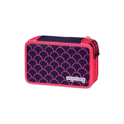 Immagine di ergobag Astuccio maxi set da 40 pezzi, matite colorate e pennarelli Lyra, scomparto per monete, righello, forbici Pearl DiveBear Lilla