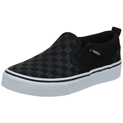 Immagine di Vans Asher, Sneaker, Unisex Bambini e ragazzi, (Checker) Black/Black, 27 EU