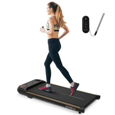 Immagine di SereneLife Tapis Roulant, Portatile, Roulant Elettrico a Bassa Velocità, Controllo Smart, Salvaspazio per Piccoli Spazi in Casa o Ufficio