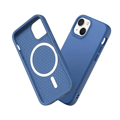 Immagine di RhinoShield SolidSuit Case Compatible with Magsafe for [iPhone 13 mini] Shock Absorbent Slim Design Protective Cover Premium Matte Finish 3.5M / 11ft Drop Protection Cobalt Blue