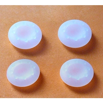 Immagine di Manopole in silicone analogiche per joystick controller di gioco PS4, PS3, PS2, Xbox 360, One (4 pz trasparente)