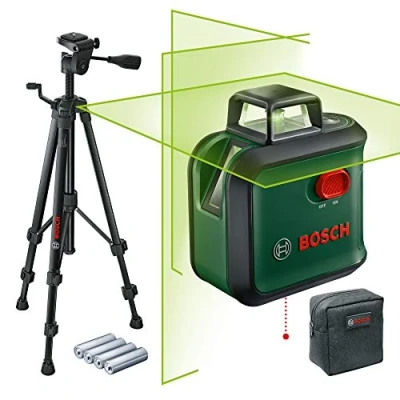 Immagine di Bosch livella laser multifunzione AdvancedLevel 360 con treppiede premium (3 linee incl. per allineamento dell&#039;intera stanza)