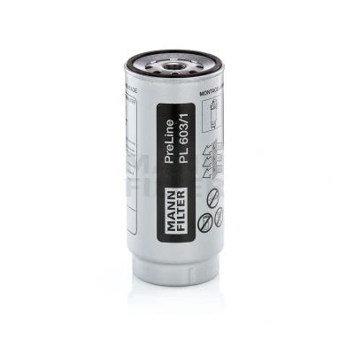 Immagine di MANN FILTER PL 603/1 x Filtro Carburante ad avvitamento con guarnizione MERCEDES BENZ: ATEGO 3, ACTROS MP4, UNIMOG