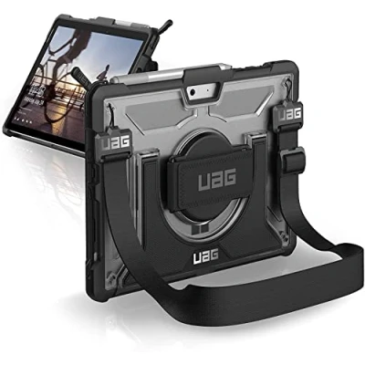 Immagine di Urban Armor Gear Plasma per Microsoft Surface Go Custodia protettiva Cover con standard militare americano case [conciliabile Pen, cinturino rotante] trasparente