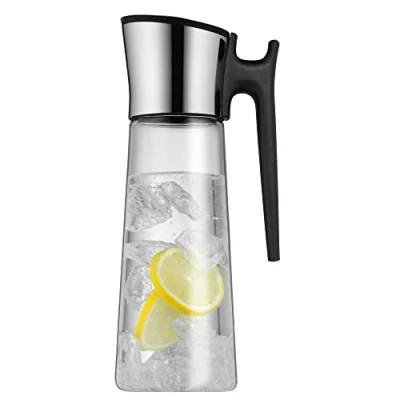 Immagine di WMF Caraffa per acqua da 1,5 litri, con coperchio e manico, in silicone, chiusura a incastro