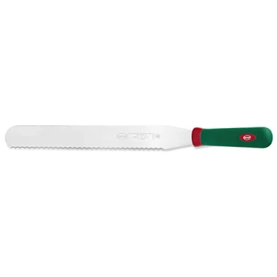 Immagine di Sanelli Premana Professional Spatola Cuoco e Pasticciere seghettata, Acciaio Inossidabile, lunghezza lama 30 cm.