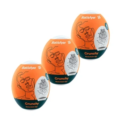 Immagine di Cofanetto 3 Satisfyer Eggcited Crunchy Masturbatori Ovetto