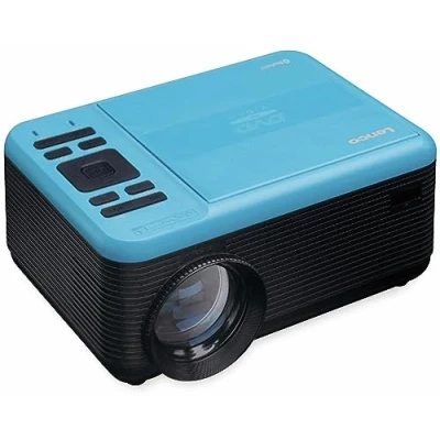 Immagine di Lenco LPJ 500 Proiettore Bluetooth Mini videoproiettore Lettore DVD 2800 lumen 30.000 ore di durata Full HD 5.0 2 x HDMI USB SD Port AV in VGA Blu