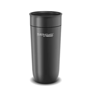 Immagine di TC DAILY DRINKING MUG 0,36l, black, bicchiere termico in acciaio inox, 6 ore di caldo / 12 freddo, assolutamente a prova perdite, per l&#039;università, l&#039;ufficio, by THERMOS