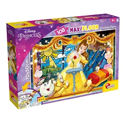 Immagine di Lisciani Giochi Disney Puzzle DF Maxi Floor 108 Bella E La Bestia, Colore, 91775