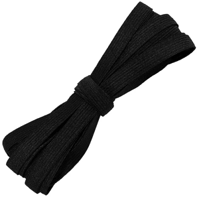Immagine di Aerzetix C67525 Banda Elastica Piatta Intrecciato 5 Metri Larghezza 10mm in Poliestere + Lattice Colore Nero