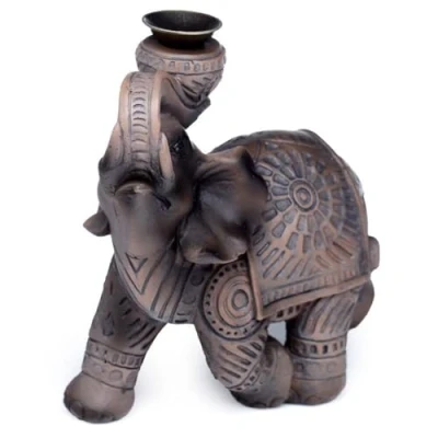 Immagine di Brucia Incenso Backflow con Effetto a Cascata Elefante Pace dell&#039;Est