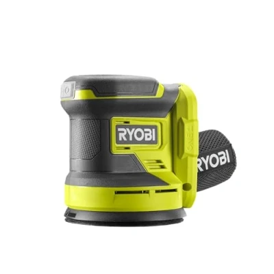 Immagine di Ryobi R18ROS 0 Levigatrice Rotorbitale 18V ONE+, Batteria Non Inclusa, Diametro Disco 125mm, Velocità 10.000 Giri/Minuto, Orbita 2.5mm, 20.000 Oscillazioni al Minuto