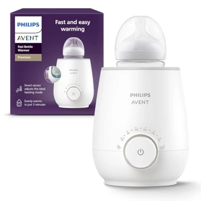Immagine di PHILIPS Avent Scf358/00 Scaldabiberon Per Un Riscaldamento Rapido E Uniforme Di Latte Alimenti Bambini, Bianco