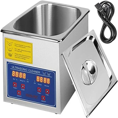 Immagine di VEVOR Pulitore ad Ultrasuoni 1.3L Lavatrice Professionale in Acciaio Inossidabile Multifunzione con Timer Digitale di Riscaldamento per Occhiali Orologi Gioielli Laboratorio