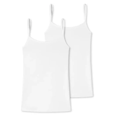 Immagine di Schiesser Confezione da 2 spaghettitop Intimo, Bianco, L Donna