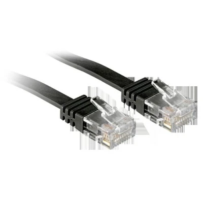 Immagine di LINDY 47525 RJ45 cavo di rete, patch CAT 6 U/UTP 10.00 m Nero con protezione 1 pz.
