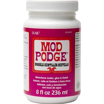 Immagine di Mod Podge Sigillante a base d&#039;acqua Sparkle da 226,8 g, colla e finitura, trasparente