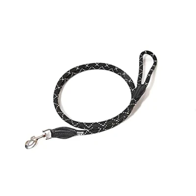 Immagine di Julius K9 Guinzaglio IDC in corda, 12 mm x 1,2 m, nero fluorescente