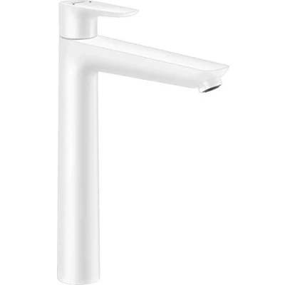 Immagine di hansgrohe Talis E Miscelatore monocomando lavabo 240 con saltarello, bianco opaco, 71716700