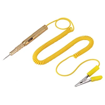 Immagine di Qiilu Auto Car Vehicle Circuit Tester DC 6V 12V 24V Light Bulb Voltage Test penna matita gialla