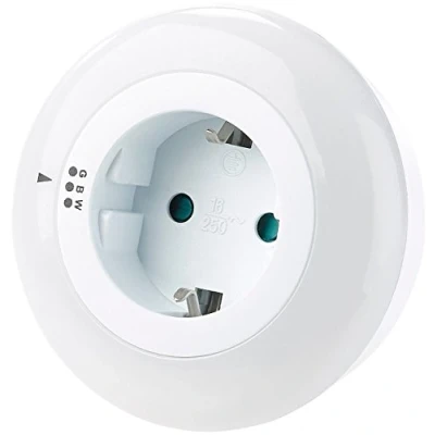 Immagine di revolt Luci notturne per bambini Luce notturna Camera da letto: a LED con sensore crepuscolare e presa, 3 colori (Spina adattatore notturna, mti Spina adattatore)