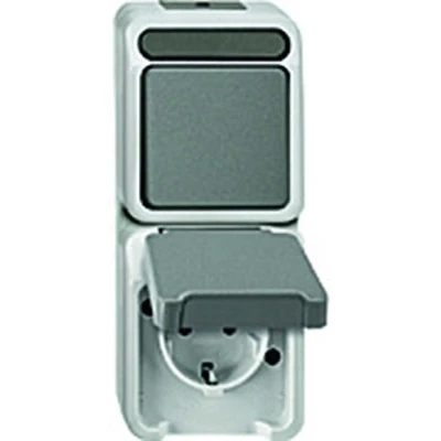 Immagine di Merten, Presa Schuko combinata con deviatore, Aquastar, MEG3495 8029