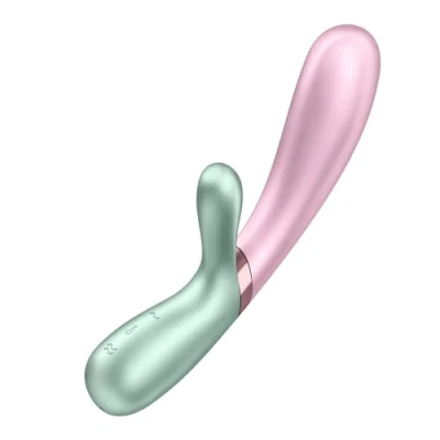 Immagine di Vibratore Rabbit Riscaldante Connesso Satisfyer Hot Lover Verde