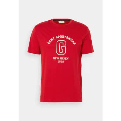 Immagine di GANT Graphic Tshirt con stampa, Uomo, Taglia: Large, Ruby red