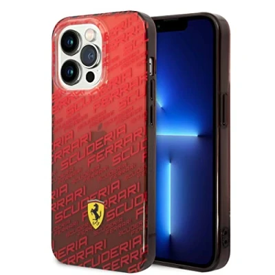 Immagine di CG MOBILE Ferrari custodia per iPhone 14 Pro Max in sfumatura rossa Scuderia Bumper Collection, rigida antigraffio e resistente, con porte accessibili, assorbimento degli urti logo