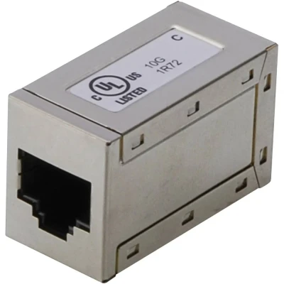 Immagine di Digitus RJ45 Rete Adattatore CAT 5, 5e, 6 [1x Presa 1x RJ45] Grigio