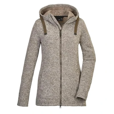 Immagine di G.I.G.A. DX Donna Giacca in pile lavorata a maglia/Giacca con cappuccio GW 72 WMN KNTFLC JCKT, olive brown, 38, 42437 000