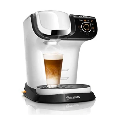 Immagine di Bosch Haushalt TASSIMO MY WAY 2 TAS6504 Bianco, Nero Macchina per caffè con capsule incl. Decalcificante, One Touch, gruppo erogatore estraibile