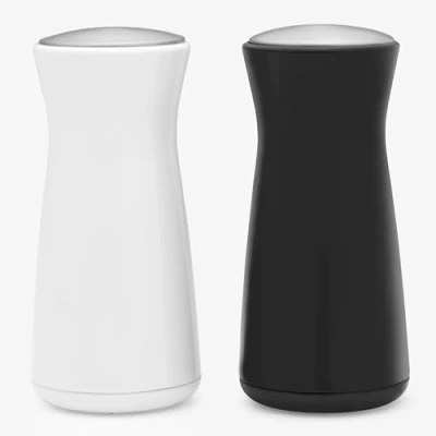 Immagine di Salter BW12947EU7 Gravity Salt and Pepper Shaker Set Classic Seasoning Mills, &amp; Pots, Tilt to Operate, No Spill Design, Design monocromatico, ideale per sale a terra, pepe e spezie