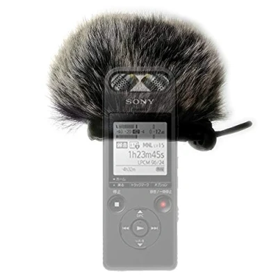Immagine di Wind Tech elasticizzati pelliccia parabrezza compatibile per Sony ICD sx2000 PCM A10 SX712 SX733 SX734 Handy registratore audio
