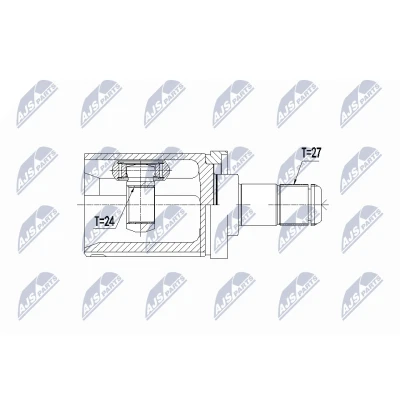 Immagine di NTY NPW BM 059 Kit Giunto Omocinetico Assale anteriore Sx