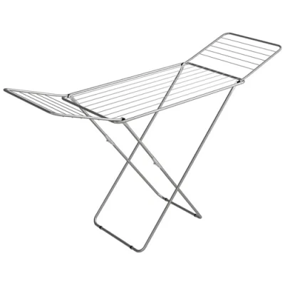Immagine di GIMI 84500 JOLLY Stendibiancheria da pavimento in acciaio, Colori Assortiti, stenditura 18 mt, Dimensioni aperto (LxPxH) 180x55x107 cm