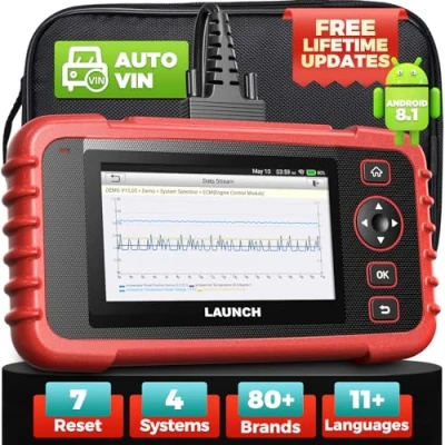 Immagine di LAUNCH CRP123X OBD2 Strumenti Diagnosi per Auto Professionale con Rilevamento AutoVIN Sistemi Motore ABS Trasmissione SRS Airbag Aggiornamenti Wi Fi Incorporato in Italiano