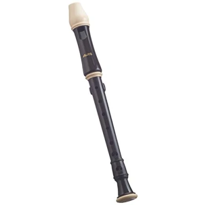Immagine di Aulos 700070 Flauto Soprano in Do Robin 205A Diteggiatura Barocca, Completo con Astuccio e Tavola Diteggiatura, Marrone