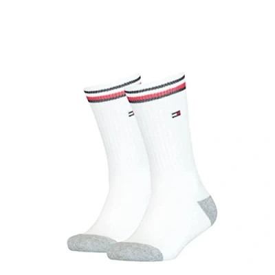 Immagine di Tommy Hilfiger Crew, Calzini Unisex Bambini e ragazzi, Bianco, 27 30