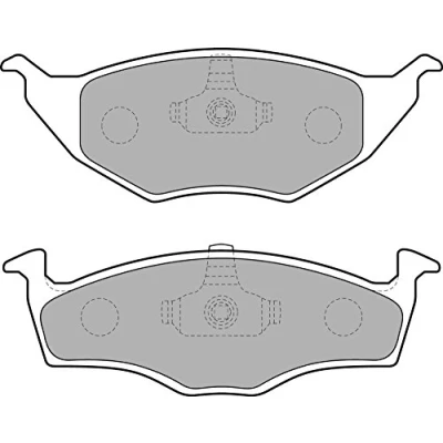 Immagine di DELPHI LP1675 Kit pastiglie freno Non predisposto per contatto segnalazione usura con lamierino anticigolío senza accessori AUDI: A2