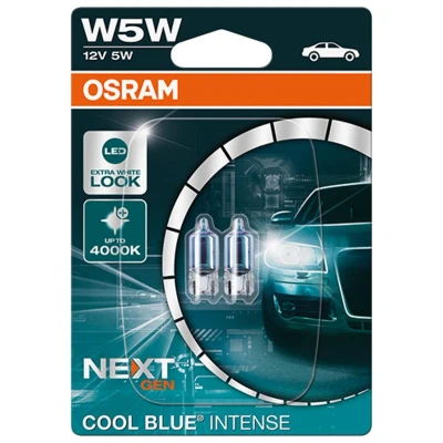 Immagine di OSRAM COOL BLUE INTENSE next Generation 2825CBN 02B Lampade 12 5 W5W RENAULT: LAGUNA 3 Grandtour, Clio 4, Captur, TOYOTA: Yaris II Hatchback