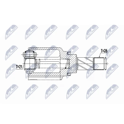 Immagine di NTY NPW RE 064 Kit Giunto Omocinetico Assale anteriore Sx DACIA: SANDERO 2